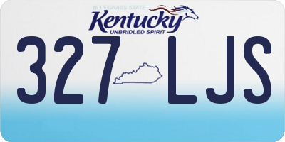 KY license plate 327LJS