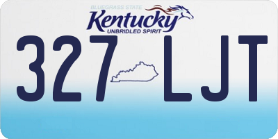 KY license plate 327LJT