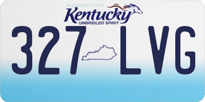 KY license plate 327LVG