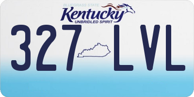KY license plate 327LVL