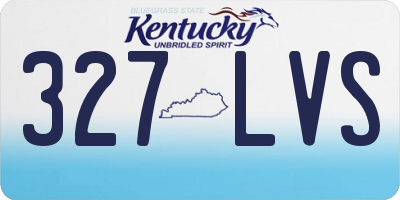 KY license plate 327LVS