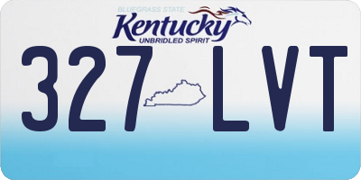 KY license plate 327LVT