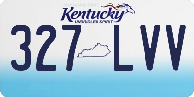 KY license plate 327LVV