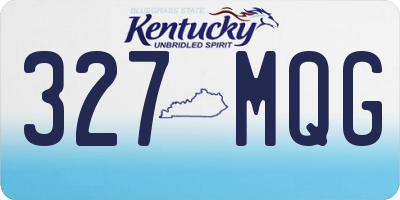 KY license plate 327MQG