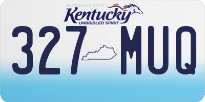 KY license plate 327MUQ