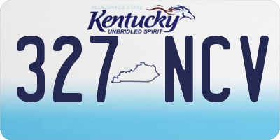 KY license plate 327NCV