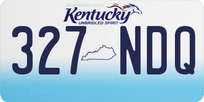 KY license plate 327NDQ