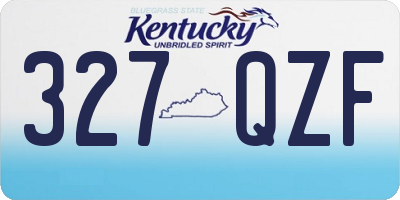 KY license plate 327QZF