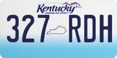 KY license plate 327RDH