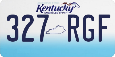 KY license plate 327RGF