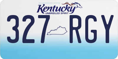 KY license plate 327RGY