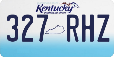 KY license plate 327RHZ