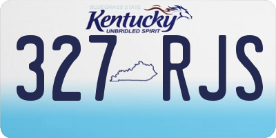 KY license plate 327RJS