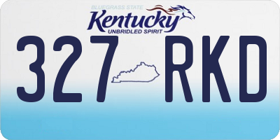 KY license plate 327RKD