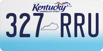KY license plate 327RRU