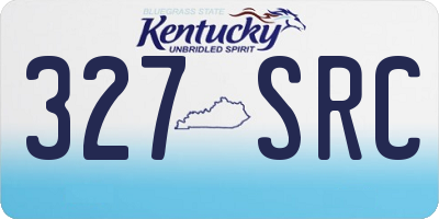 KY license plate 327SRC