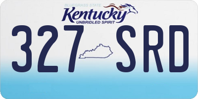 KY license plate 327SRD