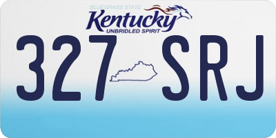 KY license plate 327SRJ