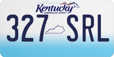 KY license plate 327SRL