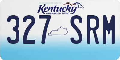 KY license plate 327SRM