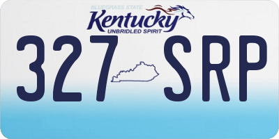 KY license plate 327SRP