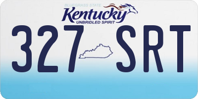KY license plate 327SRT