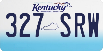 KY license plate 327SRW