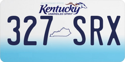 KY license plate 327SRX