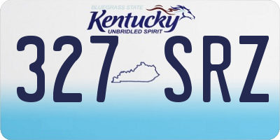 KY license plate 327SRZ