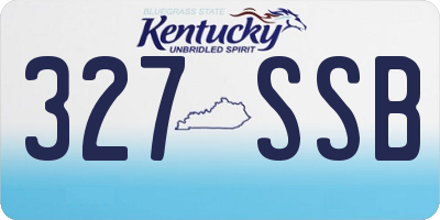 KY license plate 327SSB