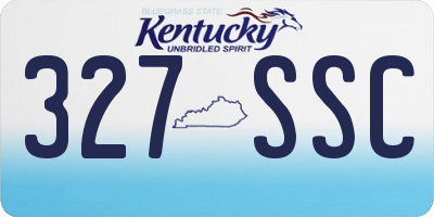 KY license plate 327SSC