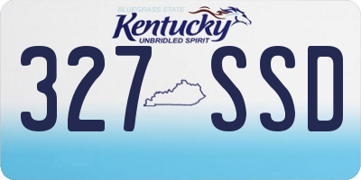 KY license plate 327SSD