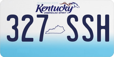 KY license plate 327SSH