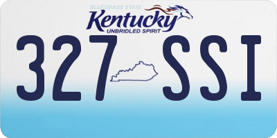 KY license plate 327SSI