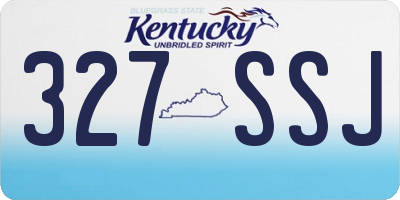 KY license plate 327SSJ