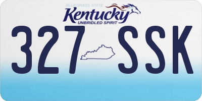 KY license plate 327SSK