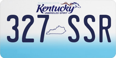 KY license plate 327SSR
