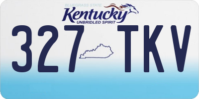 KY license plate 327TKV