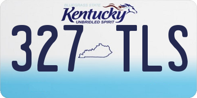 KY license plate 327TLS