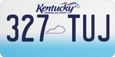 KY license plate 327TUJ