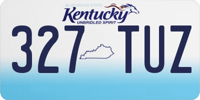 KY license plate 327TUZ