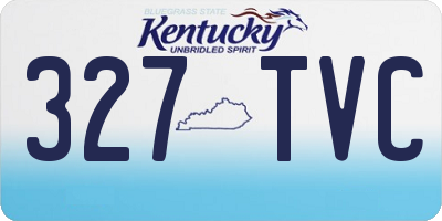 KY license plate 327TVC