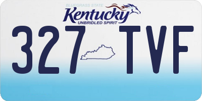 KY license plate 327TVF