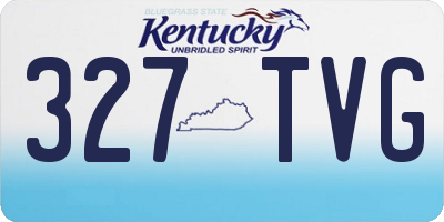KY license plate 327TVG