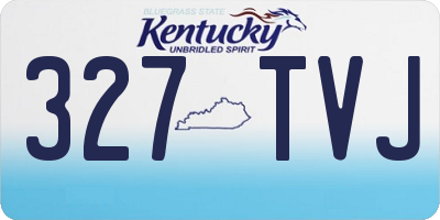 KY license plate 327TVJ