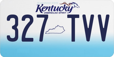 KY license plate 327TVV