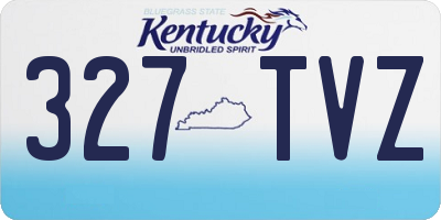 KY license plate 327TVZ