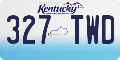 KY license plate 327TWD