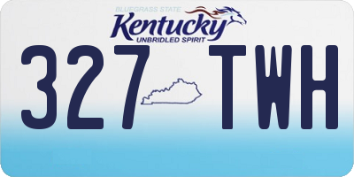 KY license plate 327TWH