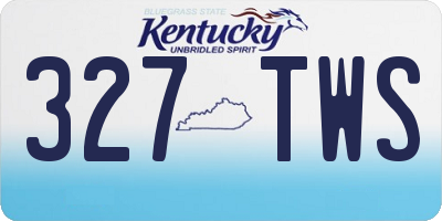 KY license plate 327TWS